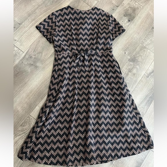 Ace & Jig Greta Dress in Black Herringbone, size M - Picture 3 of 3